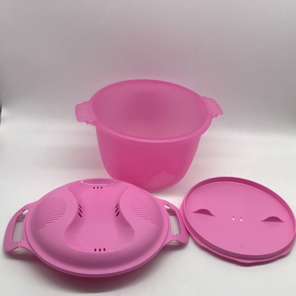 Tupperware Microwave Rice Cooker Pink Large - Picture 8 of 16